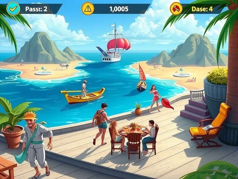 Ocean Breeze Oasis Gameplay Screenshot